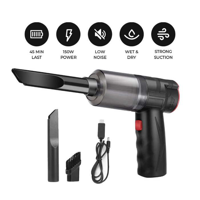 Mini aspirator wireless 2in1