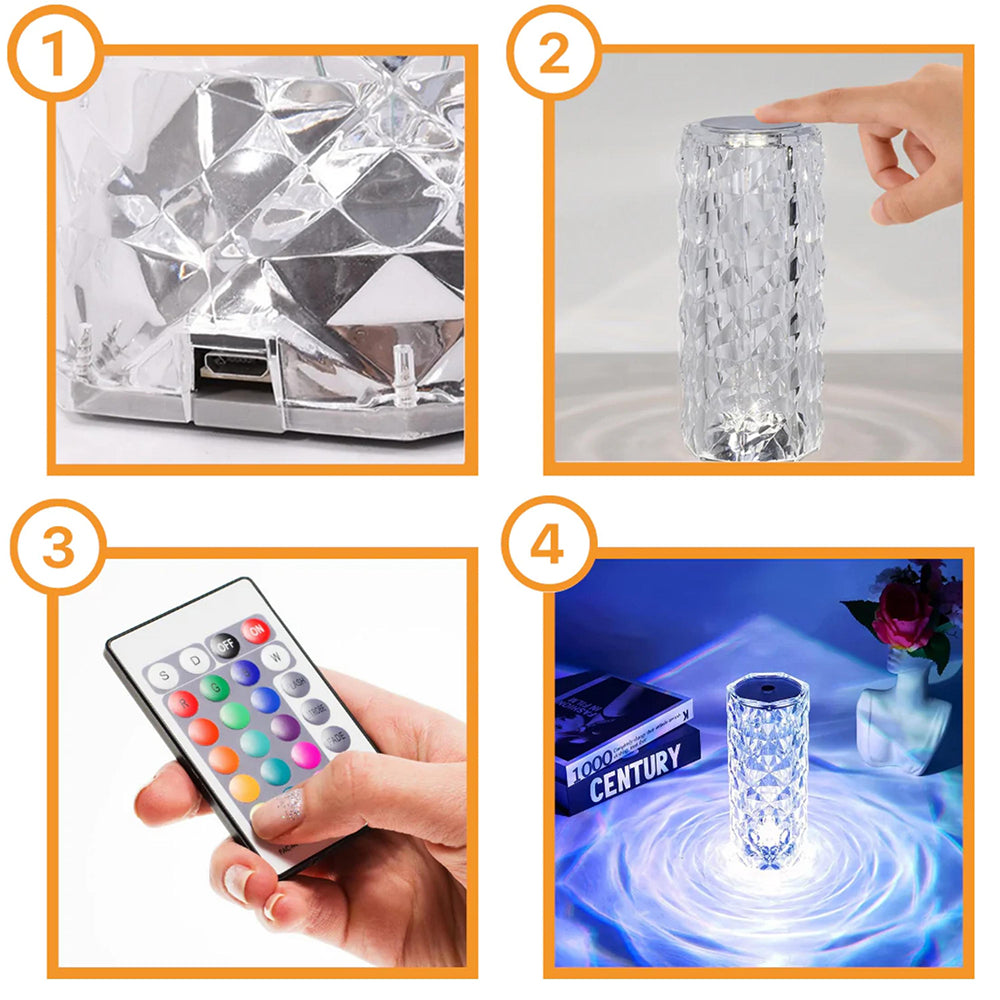 LAMPA LED Cristal Ambientala CRYSTALSHINE