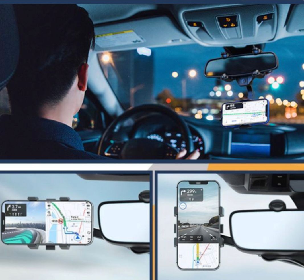 SUPORT TELEFON CU PRINDERE PE OGLINDA RETROVIZOARE