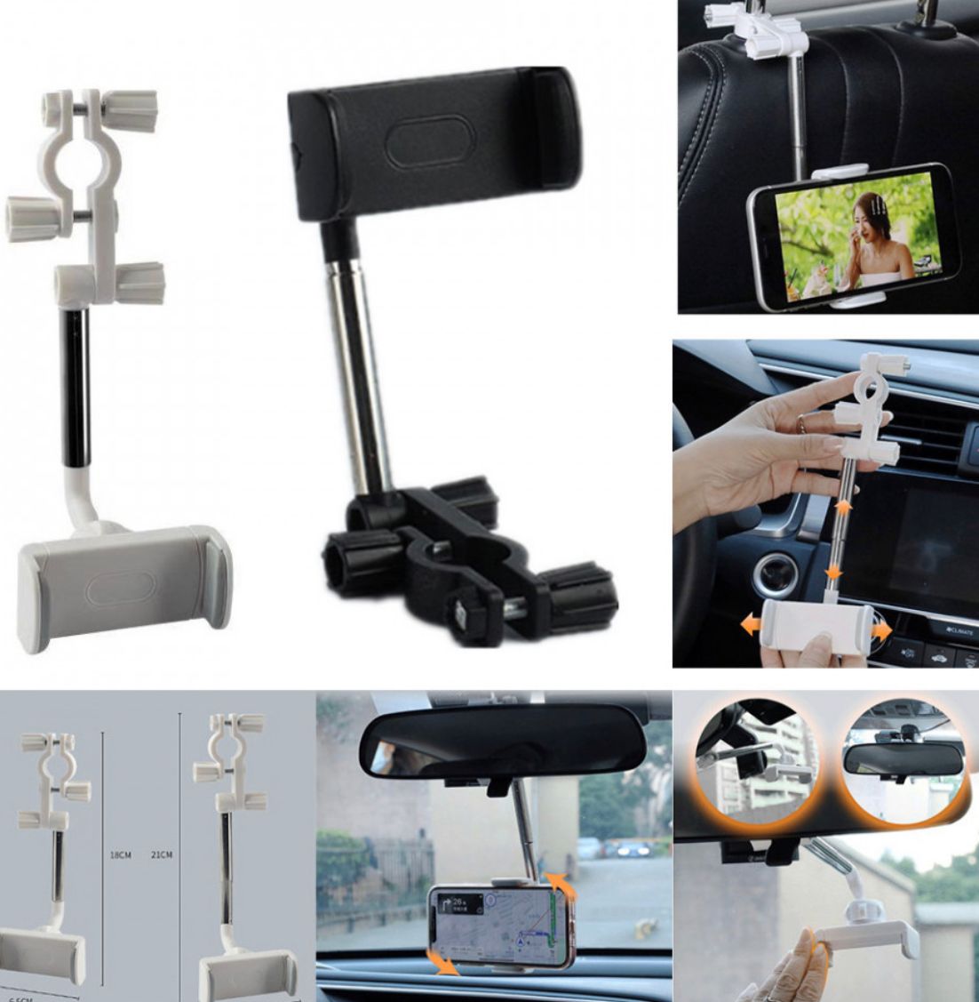 SUPORT TELEFON CU PRINDERE PE OGLINDA RETROVIZOARE
