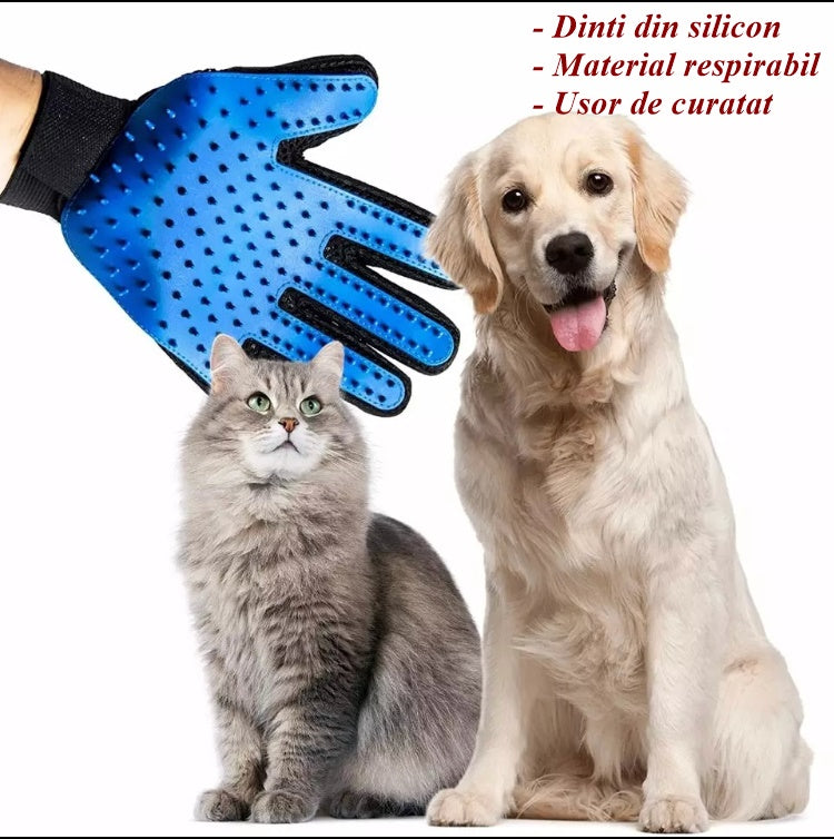 Manusa pentru periat si masat animale