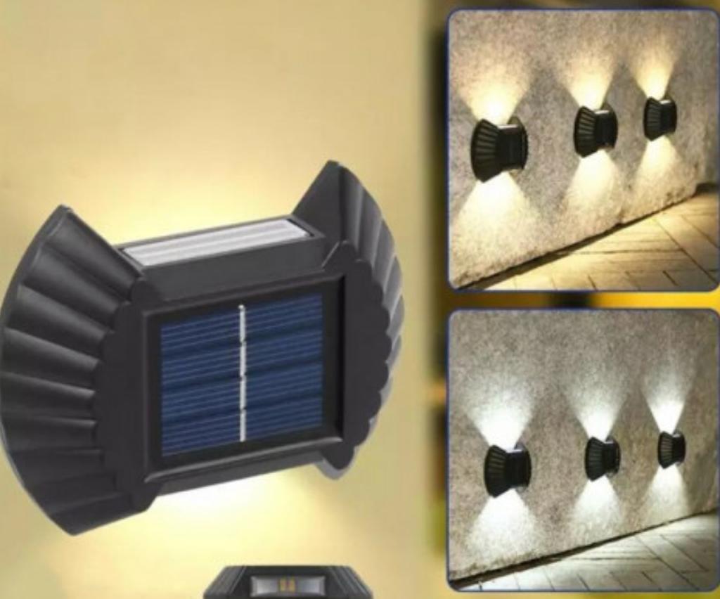 SET 4X LAMPA SOLARA CU LUMINA BIDIRECTIONALA